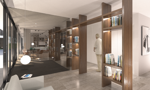 Floating image on the right